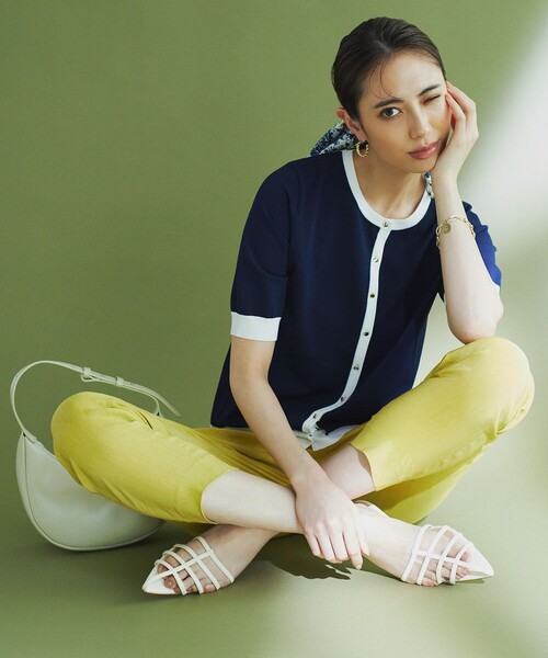 23区（ニジュウサンク） 半袖カットソー 38 ホワイト レディース 