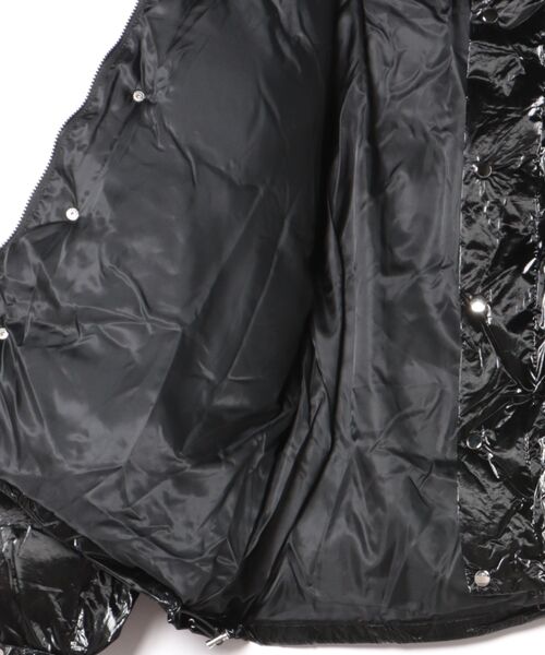 ダウンジャケット ダウン a.p.o.v. シャイニーメタリックポリオーバー