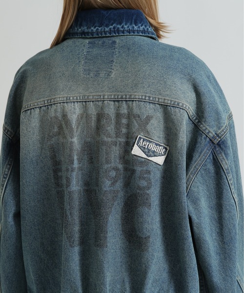 AVIREX（アヴィレックス） デニムジャケット gジャン OVERSIZED WAPPEN