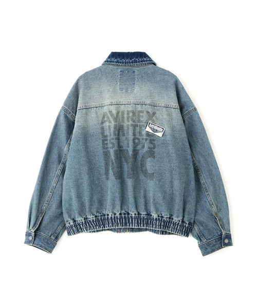 AVIREX（アヴィレックス） デニムジャケット gジャン OVERSIZED WAPPEN