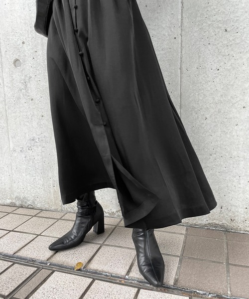 「Ezick」 長袖ワンピース FREE アイボリー レディース_画像6