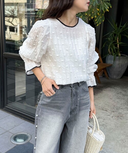 「fredy emue」 長袖ブラウス 38 ブラック レディース_画像6