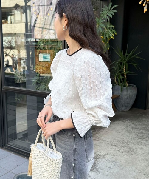 「fredy emue」 長袖ブラウス 38 ブラック レディース_画像7