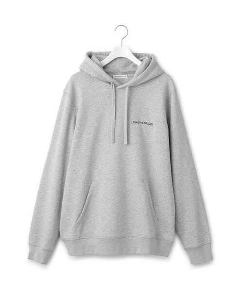 【美品】ADAM ET ROPE グレー フード付きパーカー ADAM ET ROPE'（アダムエロペ） パーカー 「Yeah Right NYC（イエー