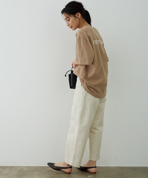 「AMERICANA」 半袖Tシャツ FREE キャメル レディース_画像2