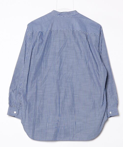 「STILL BY HAND」 ストライプ柄長袖シャツ 46 ブルー メンズ_画像2