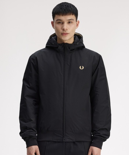 FRED PERRY ブラックナイロンジャケット Mサイズ フレッドペリー ナイロンジャケットMサイズ フレッドペリー ナイロン