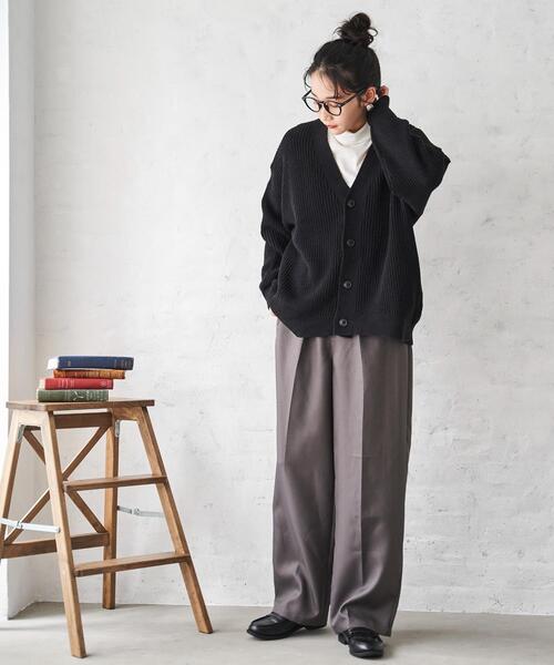 「WEGO」 ニットカーディガン LARGE ブラック メンズ_画像8