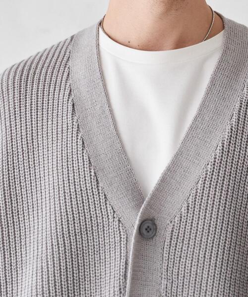 「WEGO」 ニットカーディガン LARGE ブラック メンズ_画像9