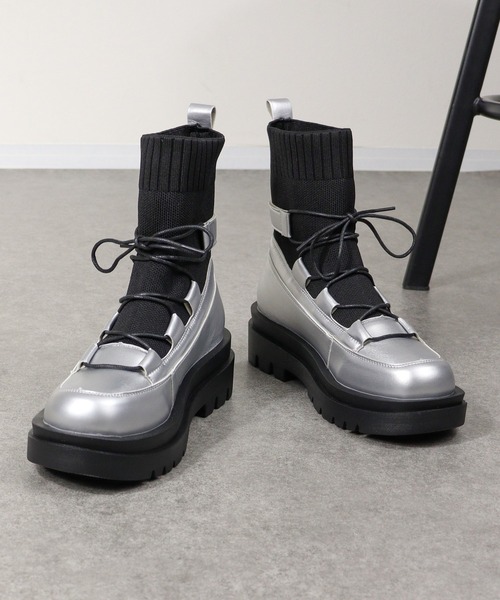 「LOVEHUNTER」 ブーツ S シルバー レディース_画像9