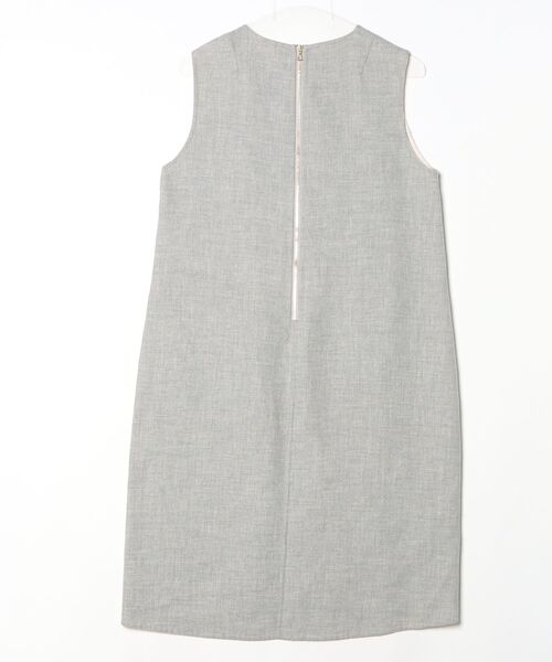 「LE GLAZIK」 ノースリーブワンピース 36 グレー レディース_画像2