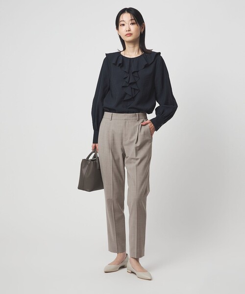 かぐれ　テーパードパンツ　オリーブ NEAT テーパードパンツ オリーブ