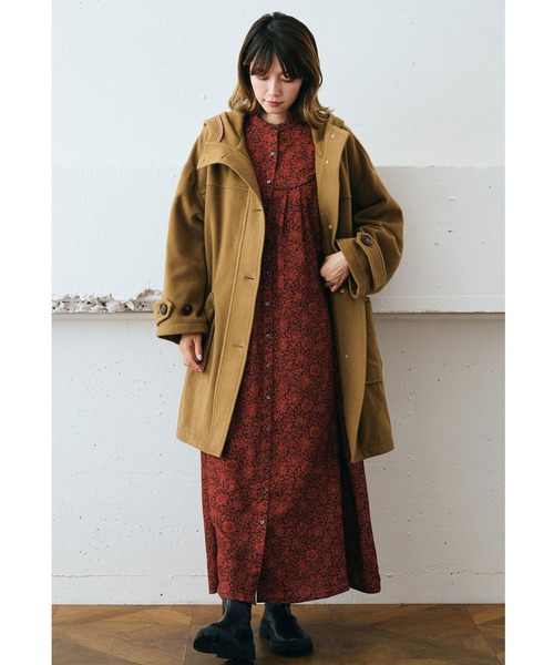 「MEDE19F」 ダッフルコート LARGE ブラウン レディース_画像2