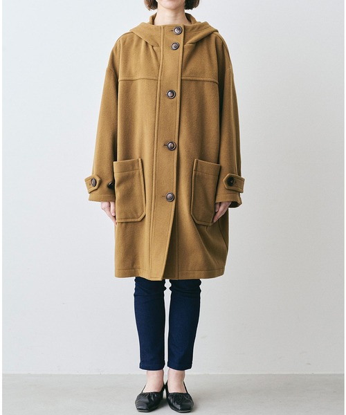 「MEDE19F」 ダッフルコート LARGE ブラウン レディース_画像9