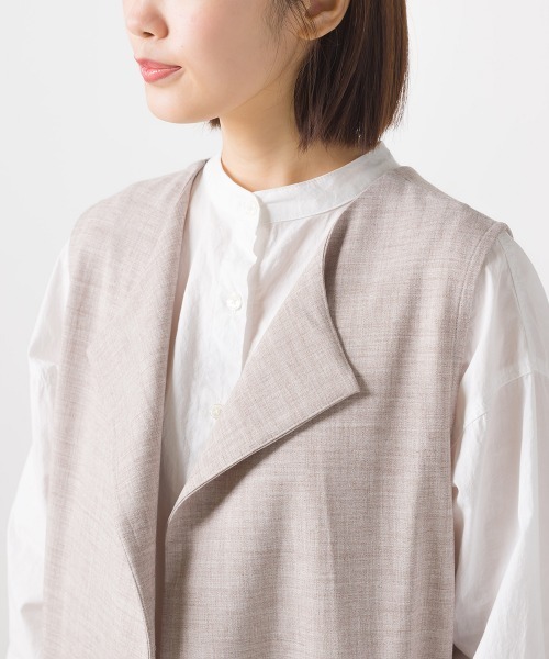 「OMNES」 ベスト FREE グレー レディース_画像2