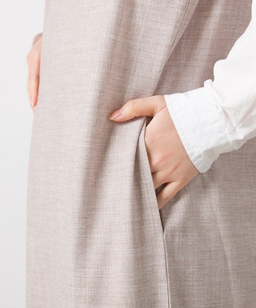 「OMNES」 ベスト FREE グレー レディース_画像4