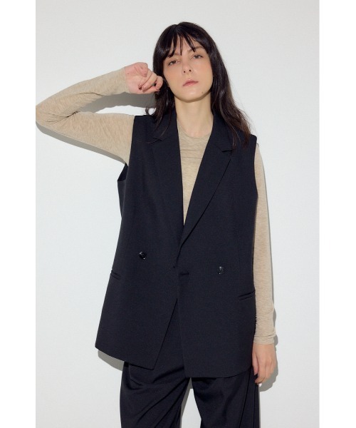 BLACK BY MOUSSY ベストジレ AZUL BY MOUSSY（アズールバイマウジー） ベスト ジレ テーラードジレ