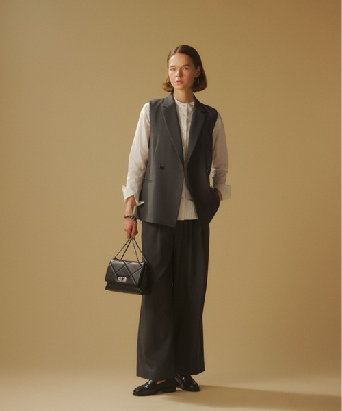 moussy - MOUSSY マウジー　ジレ　GLENCHECK TAILORED ベスト AZUL BY MOUSSY（アズールバイマウジー） ベスト ジレ テーラードジレ