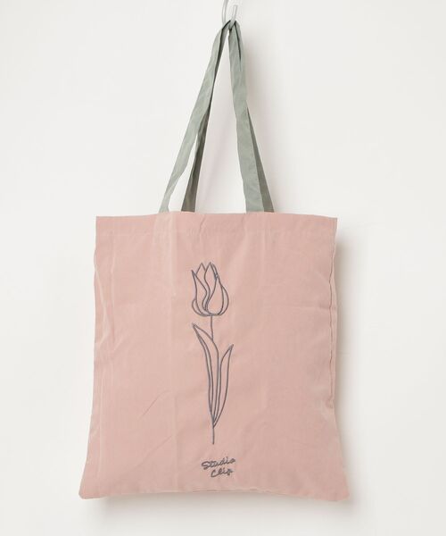 studio CLIP（スタディオクリップ） 刺繍トートバッグ - ベージュ