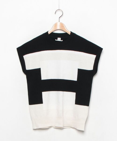 HERMES（エルメス） ノースリーブニット 38 ブラック レディース
