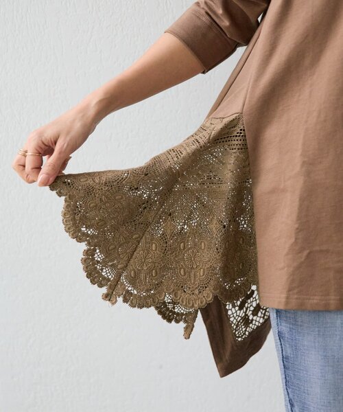 BEARDSLEY（ビアズリー） tシャツ コットンレースカットソー