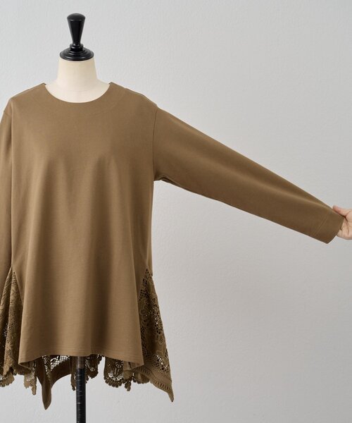 BEARDSLEY（ビアズリー） tシャツ コットンレースカットソー