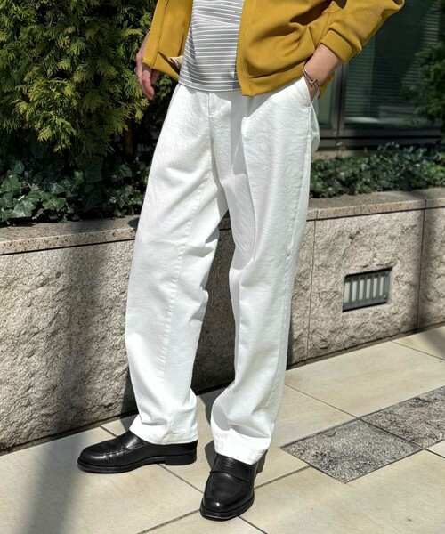 新品未使用　ノーリーズ　NOLLEY'S　24SS　ストレッチスリムパンツ　ホワイト　　タグ付き ウォッシャブル愛され イージータックスリムパンツ | ノーリーズ