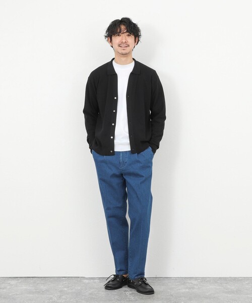 NOLLEY'S（ノーリーズ） ジーンズ デニムストレッチ ワイドジャスト丈