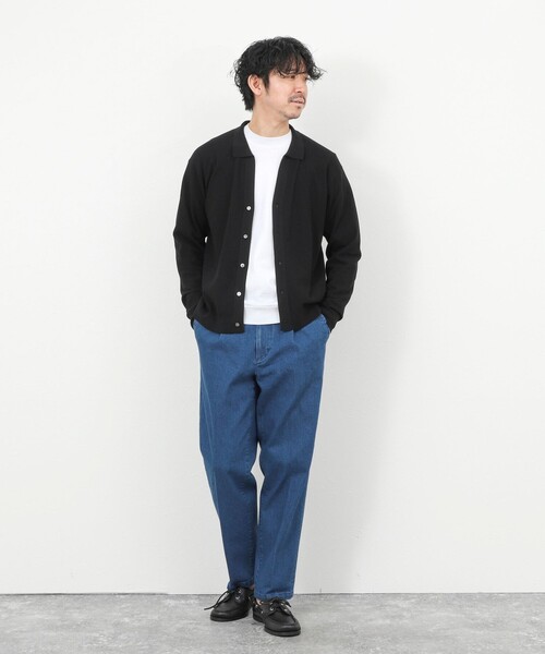 NOLLEY'S（ノーリーズ） ワイドパンツ ジーンズ デニムストレッチ