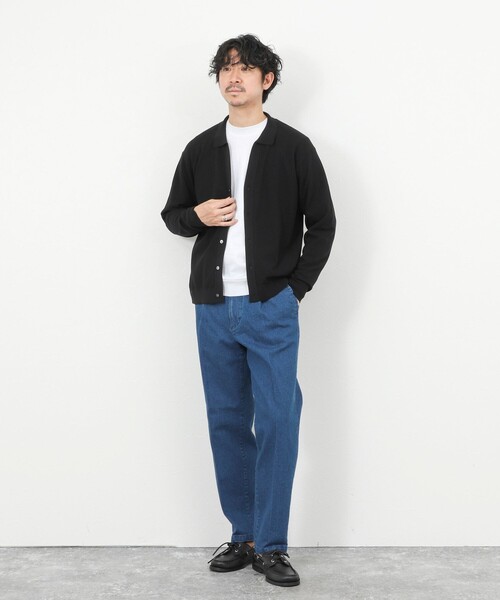NOLLEY'S（ノーリーズ） ワイドパンツ ジーンズ デニムストレッチ