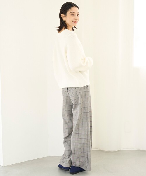 「UNFILO」 カーディガン SMALL グレー レディース_画像8