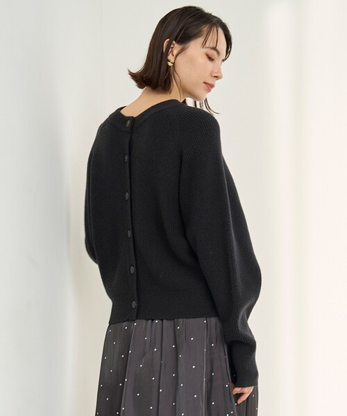 「UNFILO」 カーディガン SMALL グレー レディース_画像9