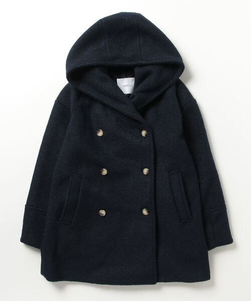 「SHIPS any」 コート ONE SIZE ネイビー レディース_画像2