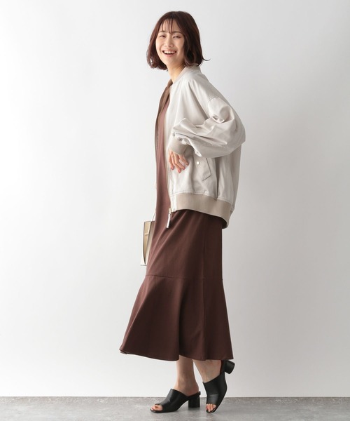 「GLOBAL WORK」 ブルゾン LARGE モカ レディース_画像4