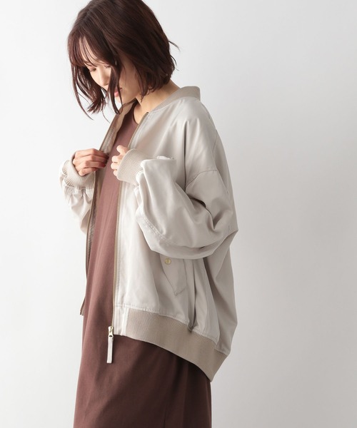 「GLOBAL WORK」 ブルゾン LARGE モカ レディース_画像5