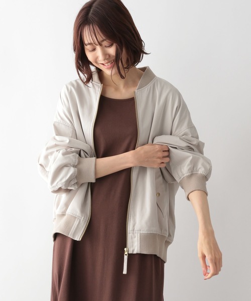 「GLOBAL WORK」 ブルゾン LARGE モカ レディース_画像7