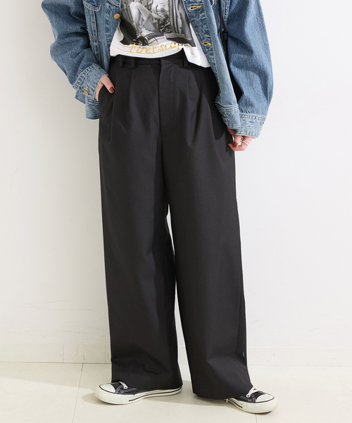 B.C STOCK（ベーセーストック） ワイドパンツ スラックス パンツ