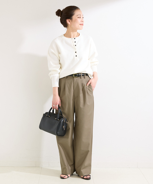 B.C STOCK（ベーセーストック） ワイドパンツ スラックス パンツ