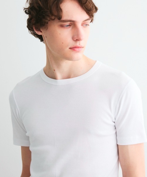 「three dots」 半袖Tシャツ LARGE ホワイト メンズ_画像3