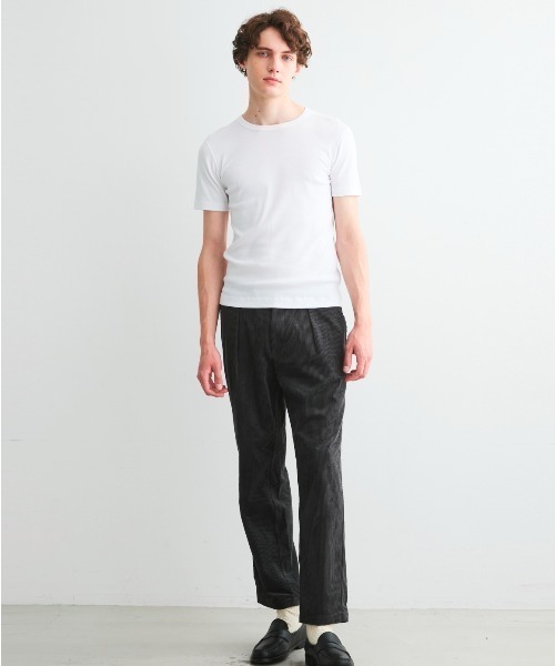 「three dots」 半袖Tシャツ LARGE ホワイト メンズ_画像4