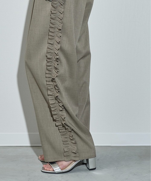 「THE YOn」 イージーパンツ FREE レディッシュグレー レディース_画像6