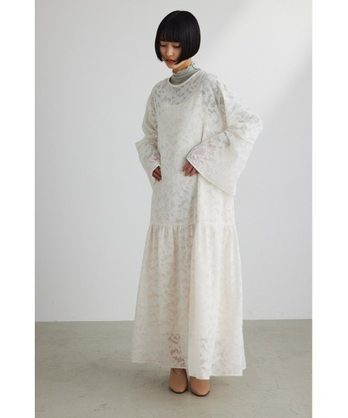 「STYLEMIXER」 長袖ワンピース SMALL サックスブルー レディース_画像3