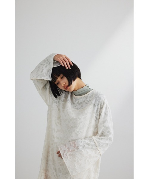 「STYLEMIXER」 長袖ワンピース SMALL サックスブルー レディース_画像4