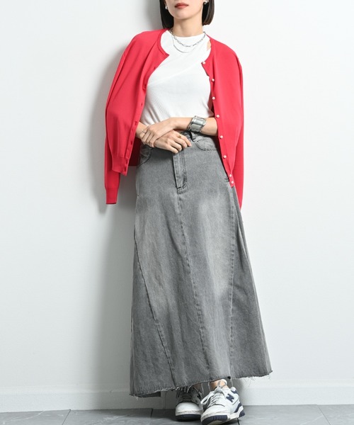 「anana」 デニムスカート FREE ブラック レディース_画像9