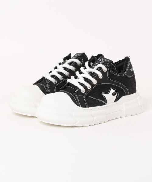 shoes365 スニーカー デニムダッドスニーカー（厚底） メンズ