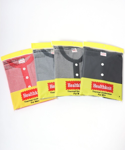 「Healthknit」 長袖カットソー L オフホワイト レディース_画像3