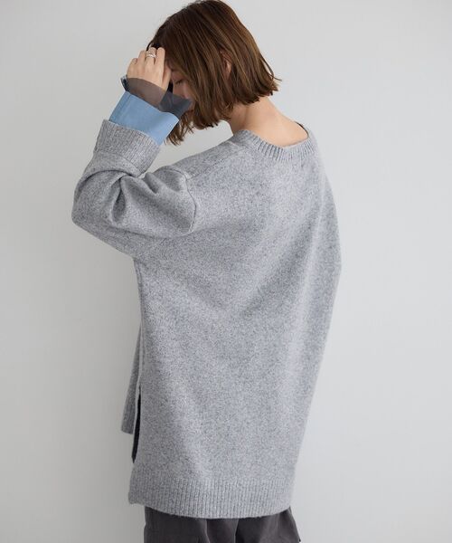 「Editt by YECCA VECCA」 長袖ニット FREE チャコールグレー レディース_画像8