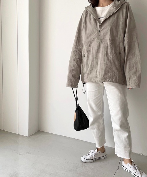 「CANAL JEAN」 「red chop works」ブルゾン 36 アイボリー レディースの画像