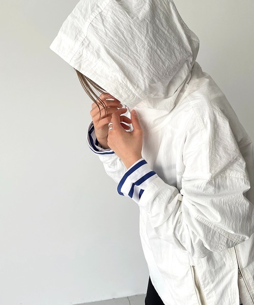 「CANAL JEAN」 「red chop works」ブルゾン 36 アイボリー レディースの画像