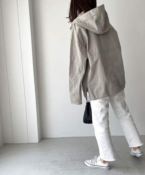 「CANAL JEAN」 「red chop works」ブルゾン 36 アイボリー レディースの画像